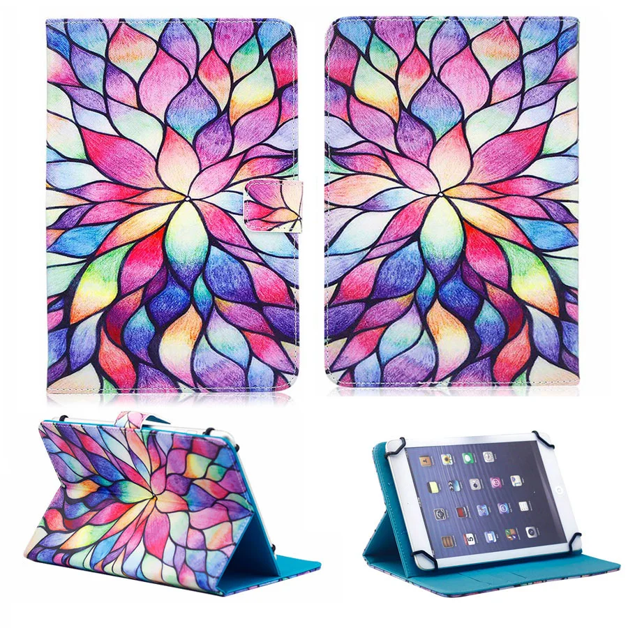 Универсальный 9,7 10 10,1 inch Tablet PC Печатный кожаный флип-чехол с подставкой для huawei lenovo samsung Tab 9,7 iPad 2/3/4 Air Чехол