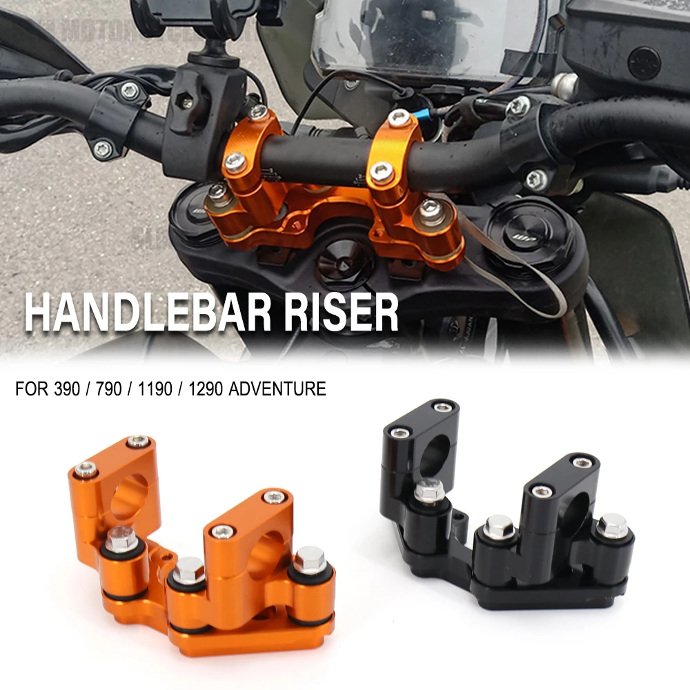 Motorcycle-Steering-Shock-Absorber-Heightening-Mounting-Handlebar-Riser ...