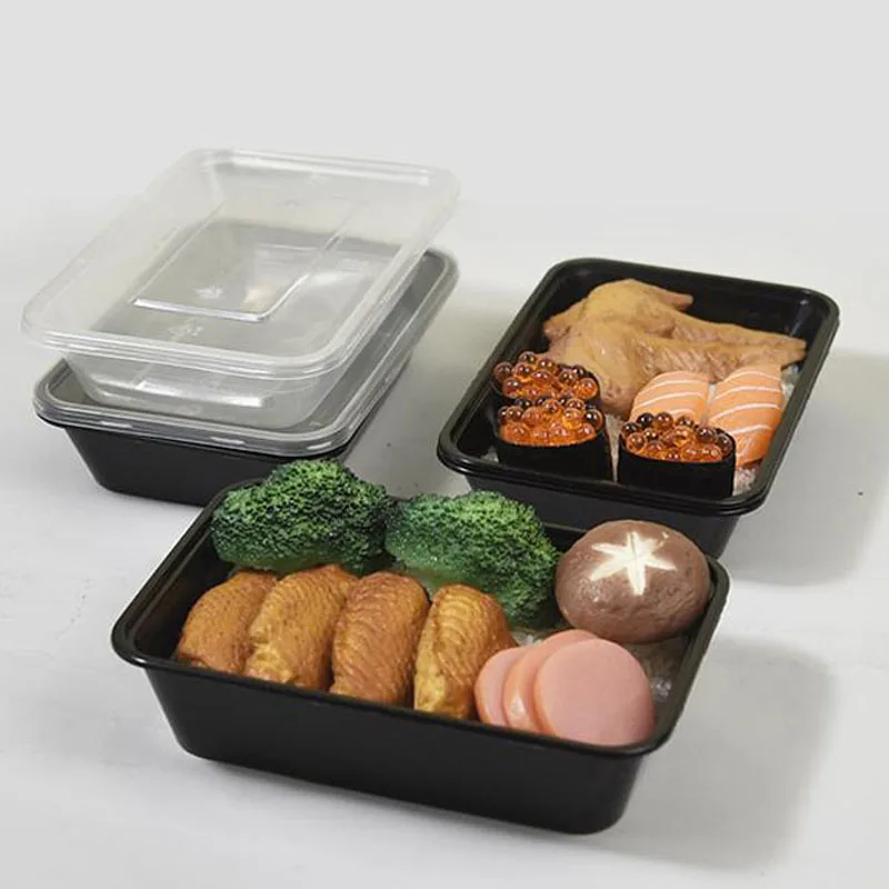 50pcs-Reusable-Bento-Box-Meal-Storage-Food-Prep-Lunch-Box-Reusable-Microwavable-Containers-School-Food-Container.jpg 50 db Újrafelhasználható Bento Doboz Étkezés Tároló Ételek Előkészítő Ebéddoboz Újrahasznosítható Mikrohullámú Konténerek Iskolai Élelmiszer -Konténer 500 650 1000Ml - Image 3