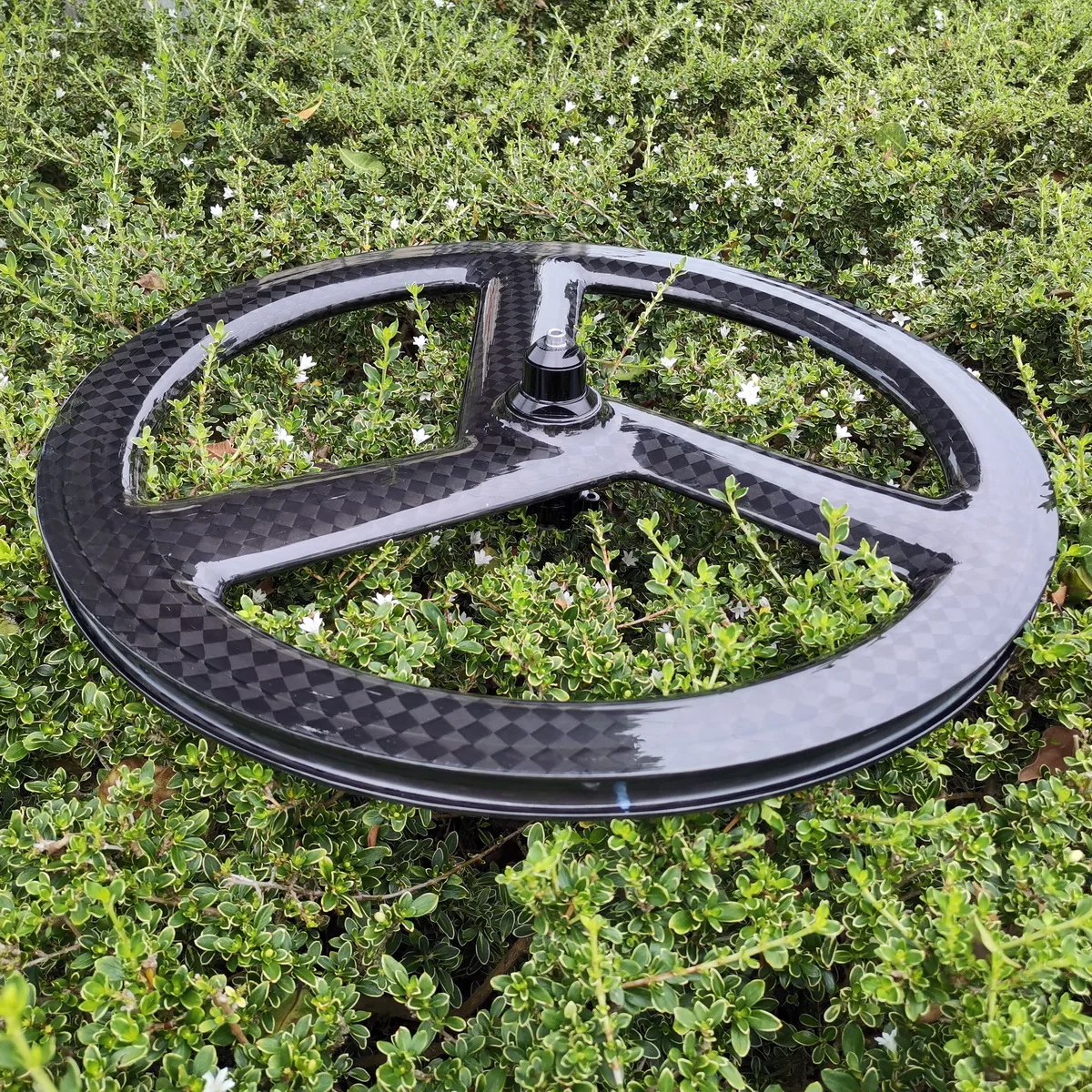 パーツ Kitt design CarbonTri-spoke F-Wheel Darkside Tri