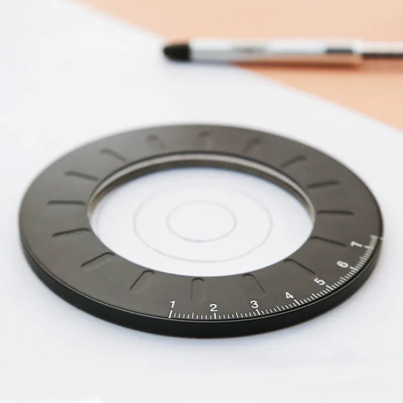 Creative Round Flexible Circle Drawing Ruler Compass 304 Stainless Steel Multifunctional Adjustable Metal Design Measuring Tool |