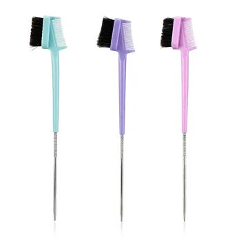 

Double Head Eyebrow Brush Curved Design Trims Eyebrows and Eyelashes Quickly Edge Control Brush Comb Non-slip Makeup Tools