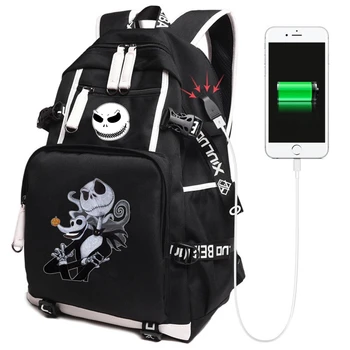 

The Nightmare Before Christmas Backpack Unisex Travel Shoulder Laptop Bags Cosplay Anime Kids Teens School Student Bags Bookbag