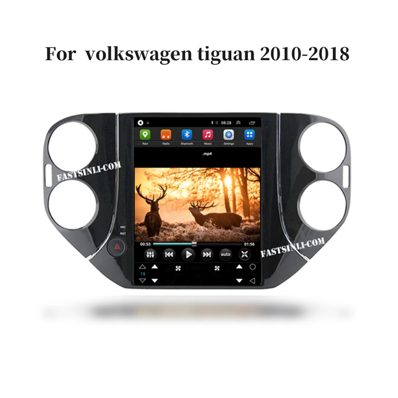 Для Volkswagen Tiguan 1 NF Tesla style screen 2007 2016 автомобильное радио мультимедийный видеоплеер
