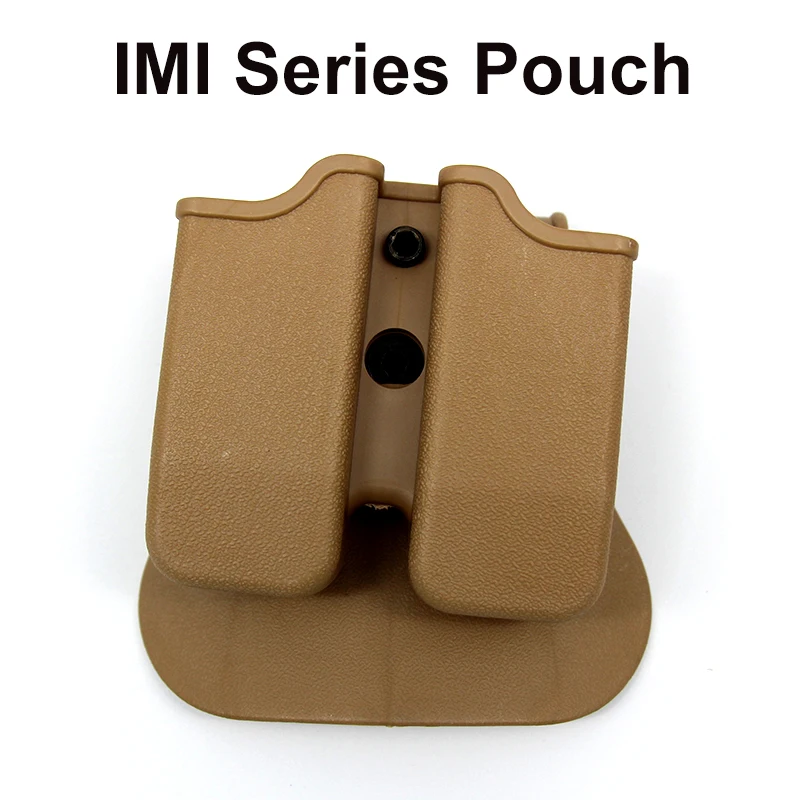 

Tactical Magazine Pouches for Glock 17 19 Beretta M9 Colt 1911 9mm Airsoft Polymer Double Mag Pouch Defense Hunting Belt Pouch