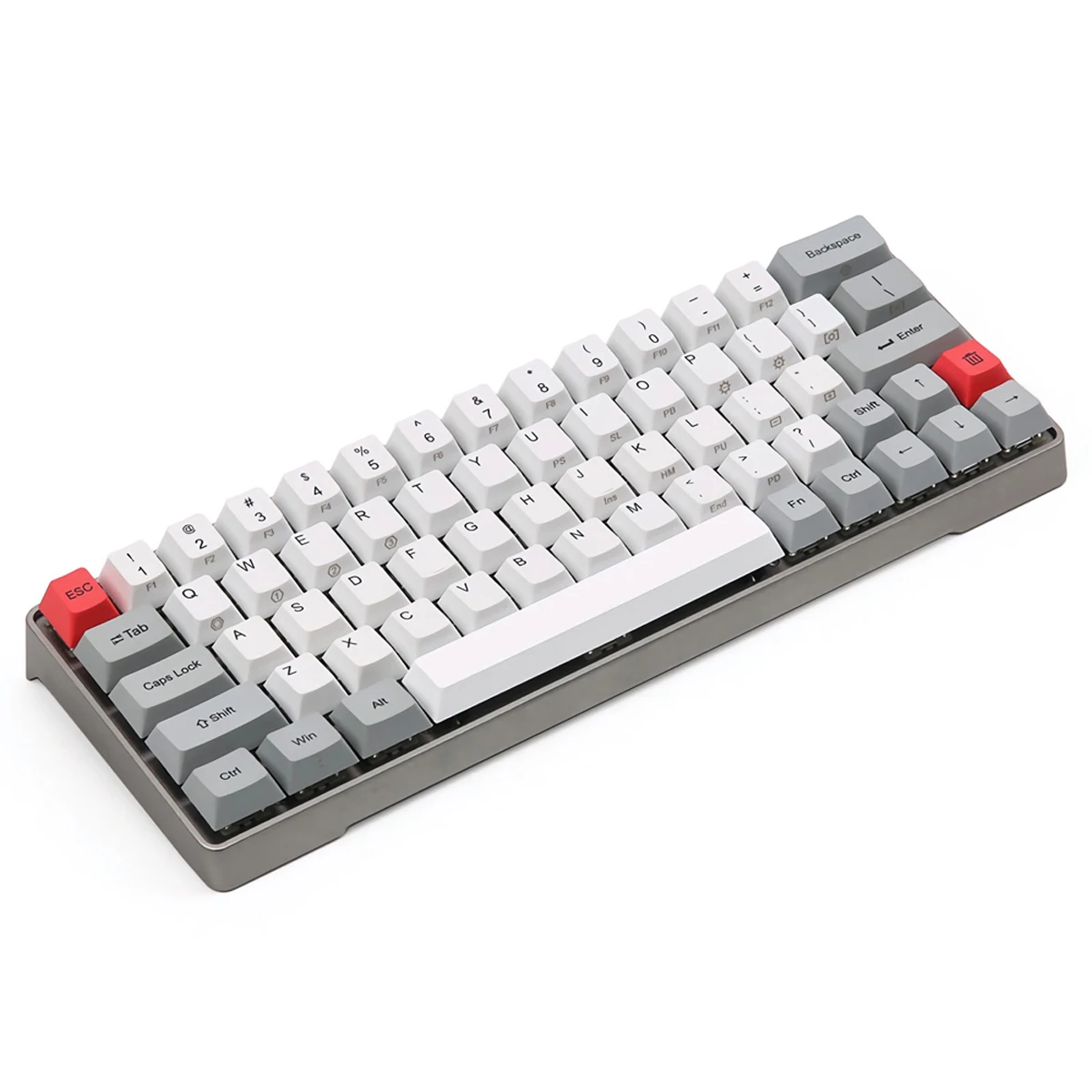 

LEORY PBT Keycaps Gateron Switch GK64 Aluminum Alloy Case Hot Swappable RGB Gaming Mechanical Keyboard For-Mac OS Windows