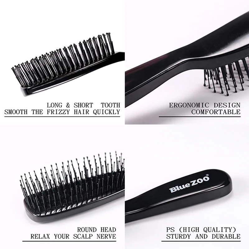 Hair Scalp Massage Comb Hair Brush Bristle Nylon Women Wet Detangle Curly Hair Brush Salon Hairdressing Styling Curly Hair Comb Hair Scalp Massage Comb Hair Brush Bristle Nylon Women Wet Detangle Curly Hair Brush Salon Hairdressing Styling Curly Hair Comb