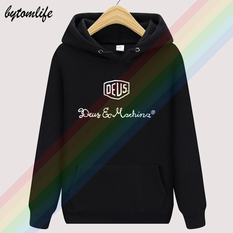 Sudadera de lana con capucha para hombre, prenda deportiva unisex con diseño de Deus Ex machines, de marca de color negro, talla asiática, nueva colección otoño 2020