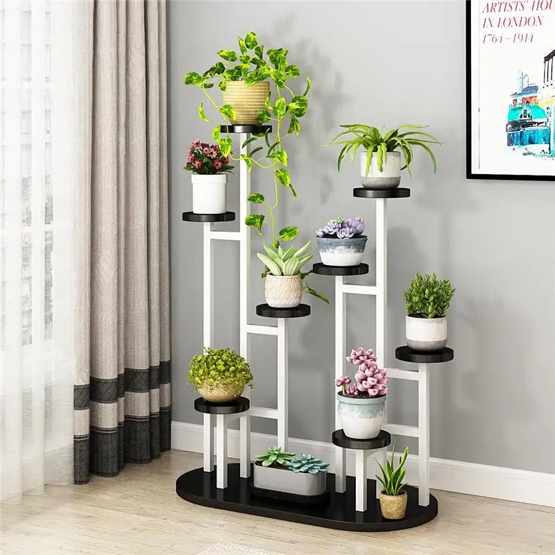 Version I Для Estanteria Jardin Mueble Para Plantas горшок плантенстандарт лестница балкон открытый цветок стенд Stojak Na Kwiaty полка для растений - Цвет: Version I
