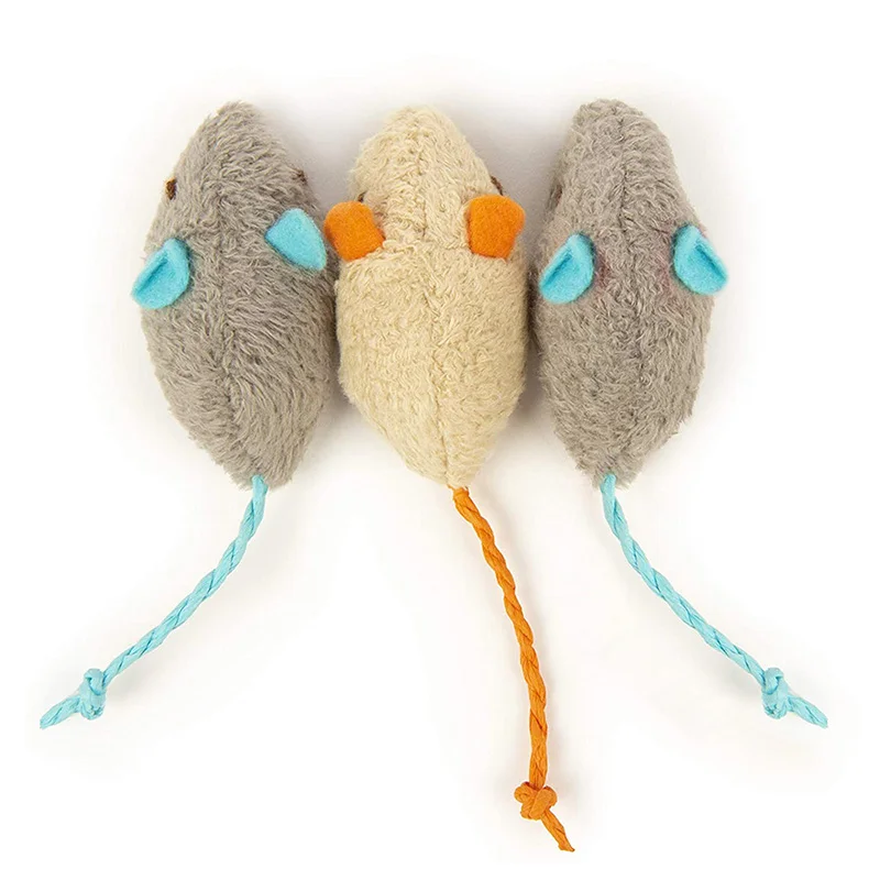 Pet Cat Toy Bite Resistant Molar Plush Toys For Cats Funny Playing Fleece False Mouse Small Dog Cat Training Supplies