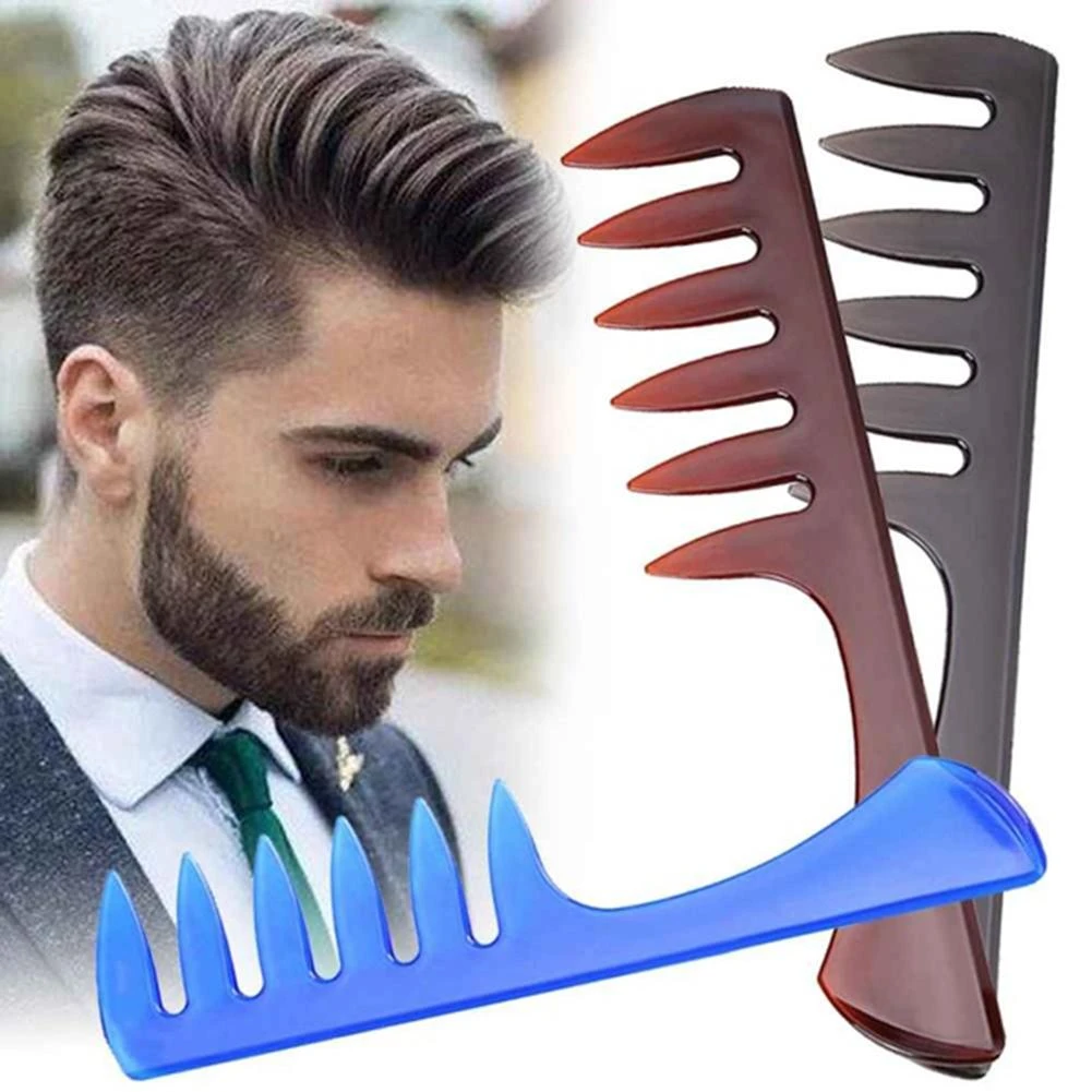 Hot Professional Men Wide Tooth Comb Salon Barber Hairdressing Styling Tool  Hair Brush Comb For Men Hair Accessories - Combs - AliExpress