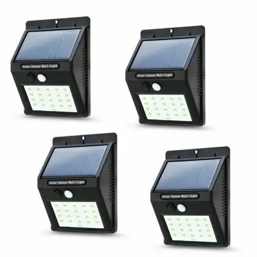 20LED солнечный светильник с датчиком движения PIR, наружный настенный светильник для сада