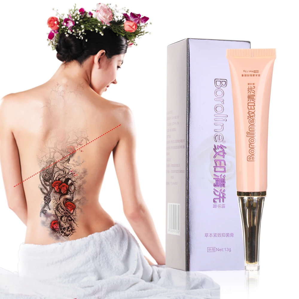 

1 pc New Natural Plant Extract Permanent Tattoo Removal Cream No Pain Maximum Strength Fade Marks Tattoo Supplies
