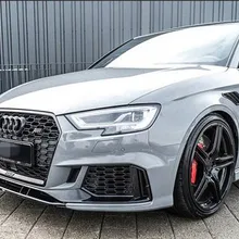 Автомобильный Стайлинг RS3 Передняя Губы ABT Стиль ABS пластик передний бампер спойлер для Audi RS3