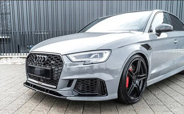 2019 автомобильный Стайлинг RS3 передняя губа ABT Стиль ABS пластиковый передний