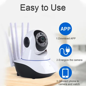 

New 1080P Wireless WIFI IP Camera Home Indoor Security Monitor Smart Network Video System Two Way Audio / Night Vision / PTZ /