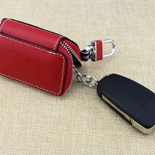 Кожаный кошелек с держателем ключа от машины модный Органайзер дом автомобильный чехол для ключей O66