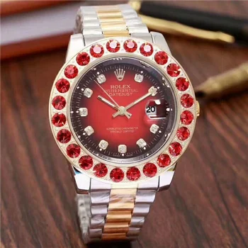 

rolex- Luxury Brand quartz women men Watches Quartz Watch Stainless Steel Strap wristwatch classic business dress men watch 251