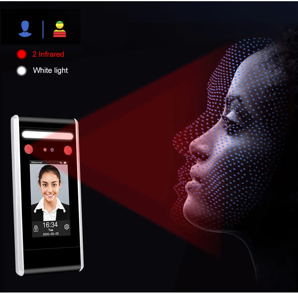 125KHz/13.56MHz RFID Face Access Control System Software Biometric Wifi TCP/IP/USB Dynamic Facial Time Attendance Keypad Reader - Famidy.com