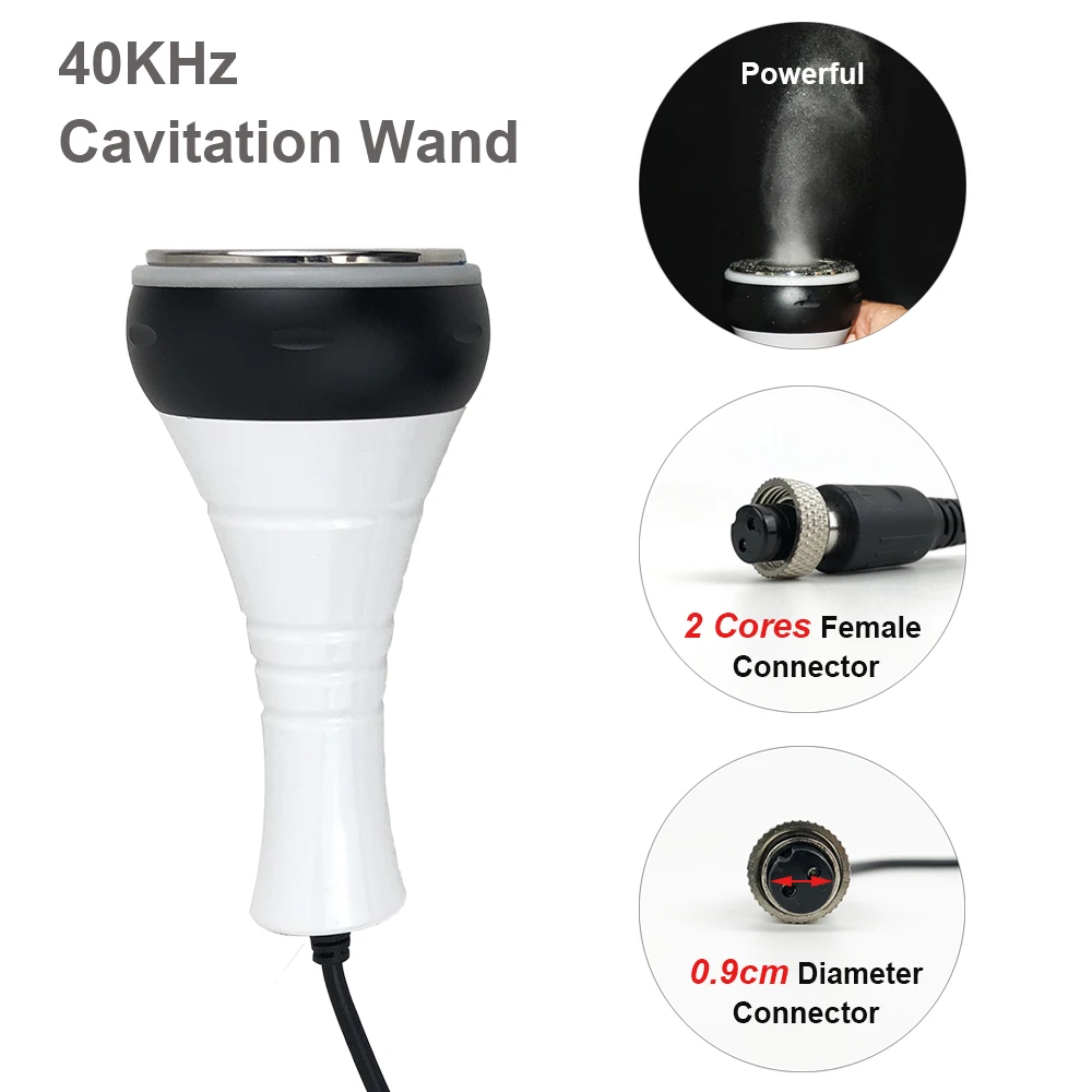 Replace Wands Female Plug 0.9cm RF Replacement for 40KHz Ultrasonic Cavitation Nozzle Weight Loss Beauty Machine 4