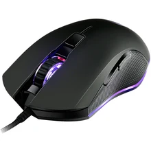 Проводная игровая мышь RGB, эргономичные мыши с подсветкой и яркими режимами подсветки до 3200 dpi для геймеров ПК