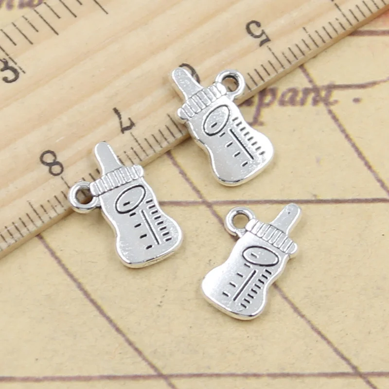 20pcs Pendenti E Ciondoli Alimentazione Del Bambino Bottiglia di 16x8mm Argento Tibetano Colore Pendenti Con Gemme E Perle Antico Monili Che Fanno FAI DA TE Fatti A Mano Del Mestiere