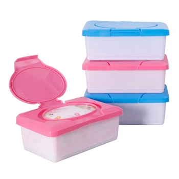 

Dry Wet Tissue Paper Case Baby Wipes Napkin Storage Box Plastic Holder Container Random color G8TC
