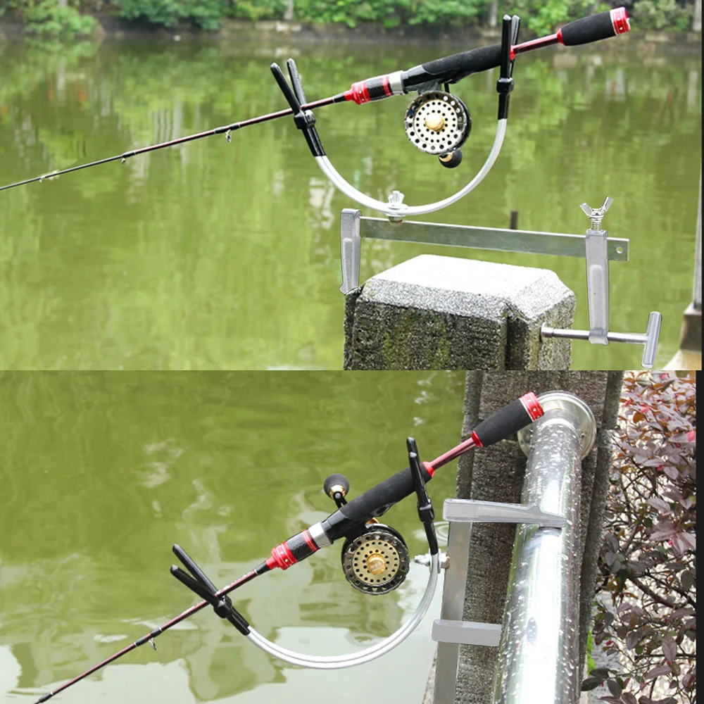 

360 Degree Rotatable Rod Fishing Support Rod Holder Bracket Fishing Tackle Tool