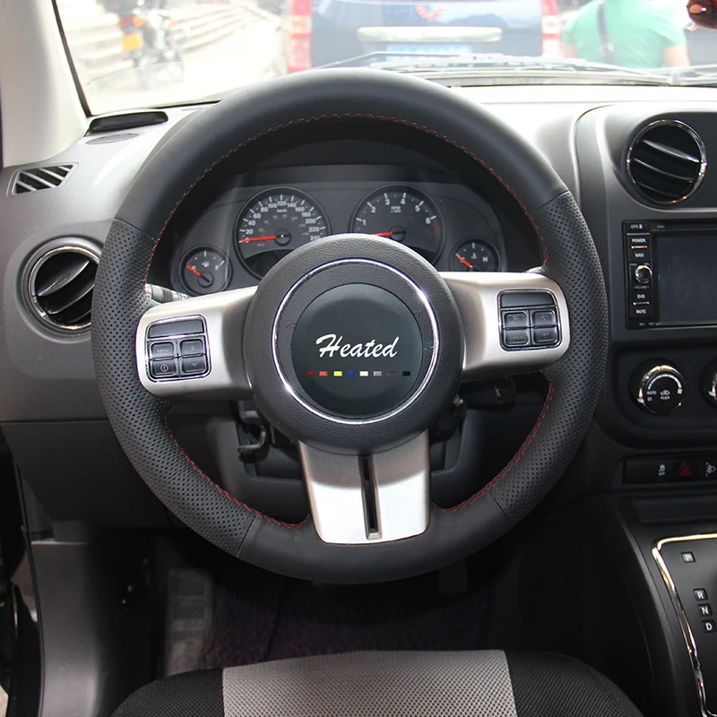 Чехол на руль для Jeep Grand Cherokee 2011 2013 компас Wrangler Patriot 2016 оплетка руль|steering wheel cover|wheel