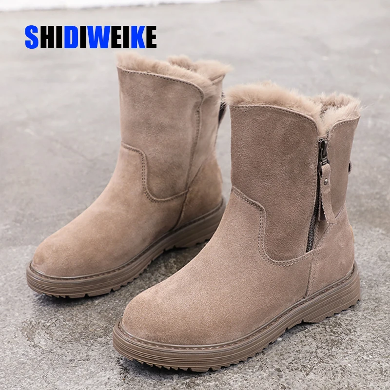 Botas calientes para Mujer zapatos de invierno de talla plataforma para Mujer Botas calientes Mujer 2020 botines de tobillo para Mujer Botas de nieve g783 - AliExpress Calzado