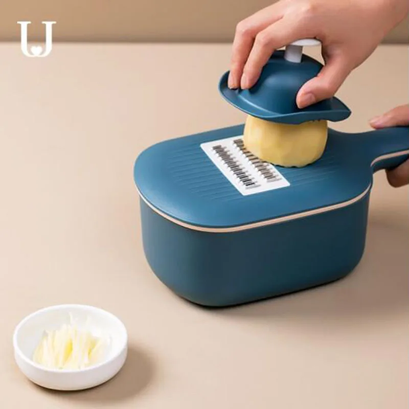 

Youpin Manual Vegetable Cutter Potato Chopper Carrot Grater Vegetable Cutter Multi-functional Manual Food Processor for Kitchen