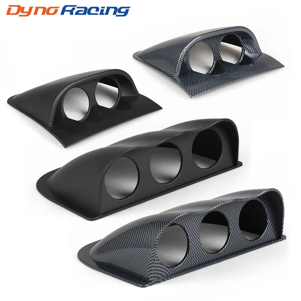 2 inch 52mm Racing Dash Board Dual Triple Gauge Pod Black Carbon Fiber Color Gauge Pod Mount Holder