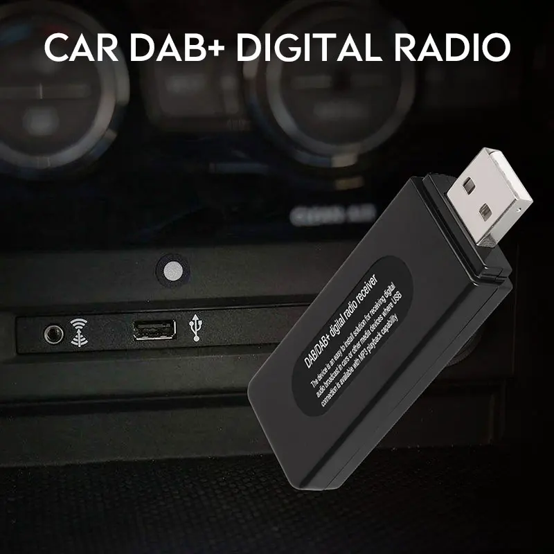 RDS функция DAB/DAB+ цифровой автомобильный Радио fm-тюнер USB порт DAB адаптер Универсальный анти-помехи DC 5V Автомобильный DAB+ цифровое радио