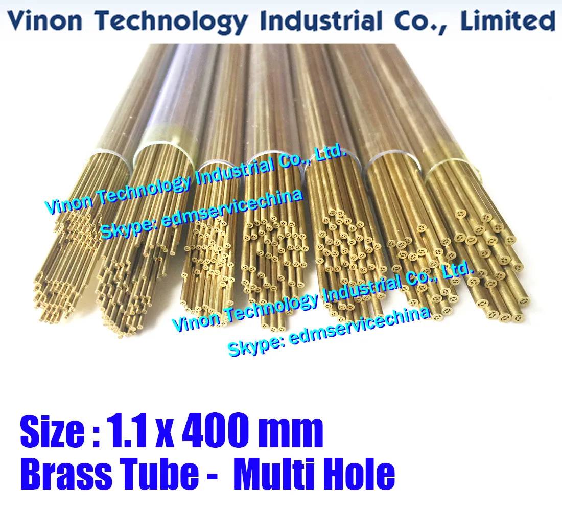 100PCS/LOT) 1.1x400mm Brass Tube Multihole, Brass EDM Tubing Electrode  Multichannel Dia. 1.1 x 400 Long for Electric Discharge - AliExpress