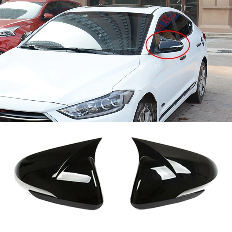 Car Style Rearview Mirrors Cover Trim For Hyundai Elantra 20172020
