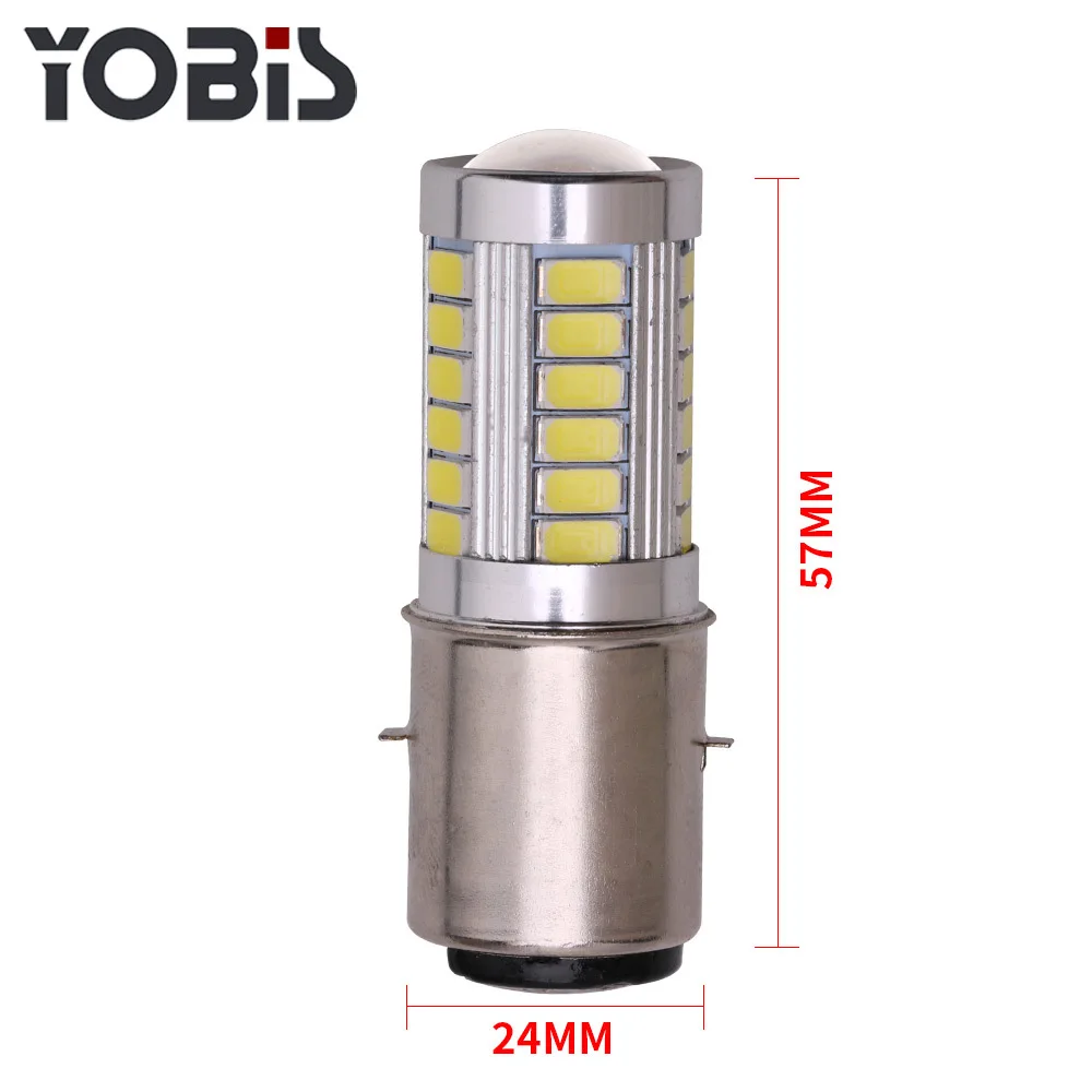 Светодиодный налобный фонарь для мотоцикла BA20D 5630 33 светодиодный светильник для мотоцикла