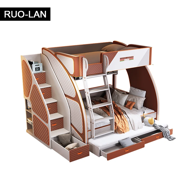 Bunk Bed Furniture Bedroom Modern Design Solid Wood Kids for Children and Adults ROU LAN | - Цена: 171 506,50 - 218 281,07 руб.