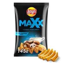 Чипсы Lay's Maxx грибы в сливочном соусе, 145 г