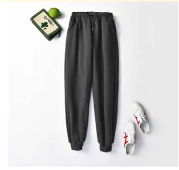 

Winter Women Suede sweatpants thickening Fleece Warm Casual Comfy Sweatpants Stretchable Leisure Haroun pants Trousers 9 color