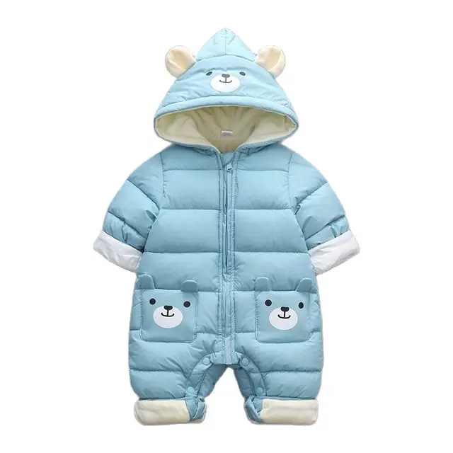 Infant Winter Jumpsuit For Baby Snowsuit Snow Coats Baby Boys Girls Romper Warm Overalls Children Cotton Newborn Clothes 1
