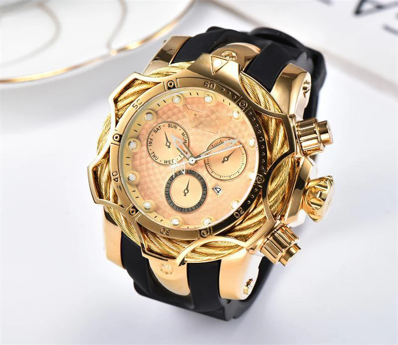 

Relogio Masculino 2019 New Sport Chronograph Mens Watches Top Brand Casual Leather Waterproof Week Quartz Watch Man Clock