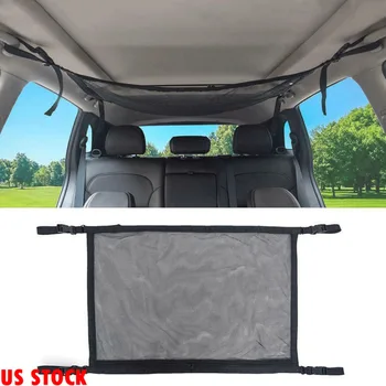 

Car Auto Ceiling Mesh Storage Bag Vehicle Cargo Luggage Zipper Organizer Net