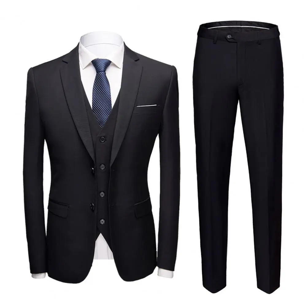 Business Suit 3 Piece Set ( Jacket + Vest + Pants ) Boutique Mens ...