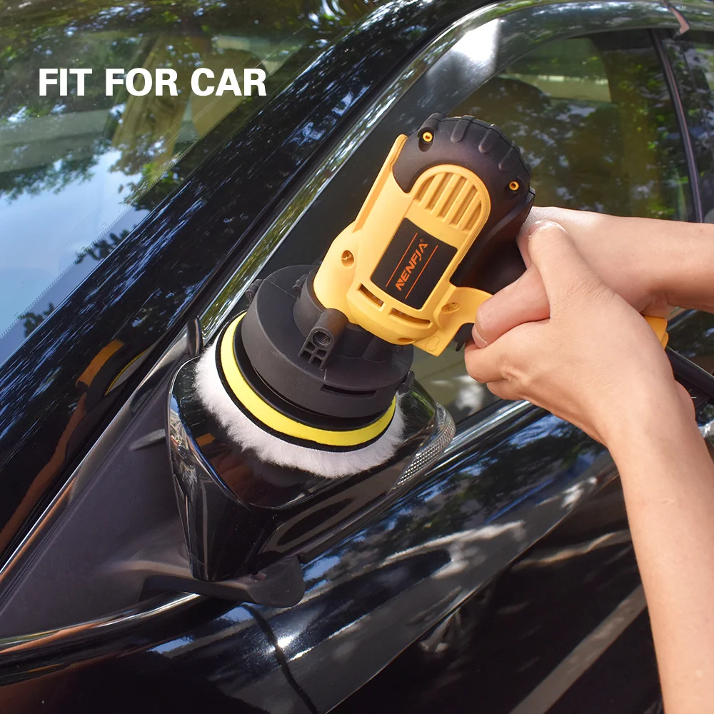 11Pcs 3 or Car Polisher Drill Adaptor M10 M14 Power Tools/4/5/6/ Inch Waffle er Polishing Pad Set CN Promotion