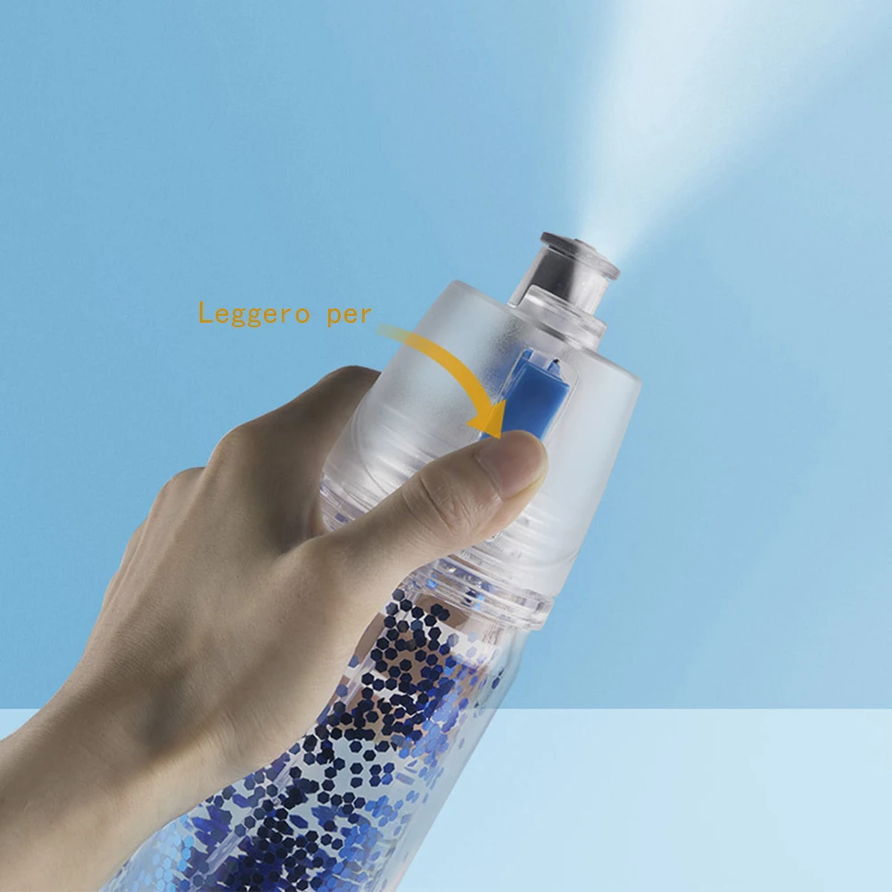 

350ML Spray Water Bottle Double-deck Sports Drink Cold Insulation Outdoor Bike Bicycle Cycling Hiking gym Bottle