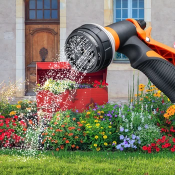 

Lawn Sprinkler Set 8 Pattern Car Wash Gun Jet Saving Watering Irrigation Tool Kits Multifunctional Garden Water Spray
