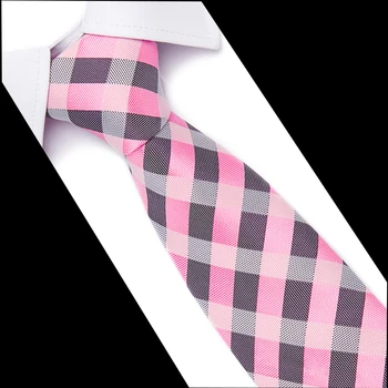

7.5cm Fashion Neckties Classic Men's Stripe Wedding Business Ties Jacquard Woven 100% Silk Men Solid Tie Dots Neck Ties 10061