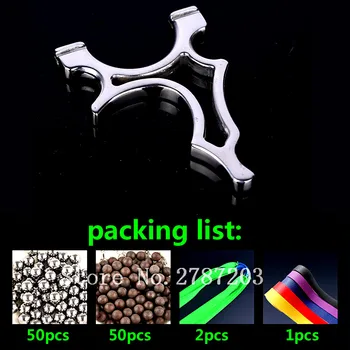 

1PC new strong stainless steel slingshot shooting bow catapult outdoor hunting slingshot hunting tool accessories