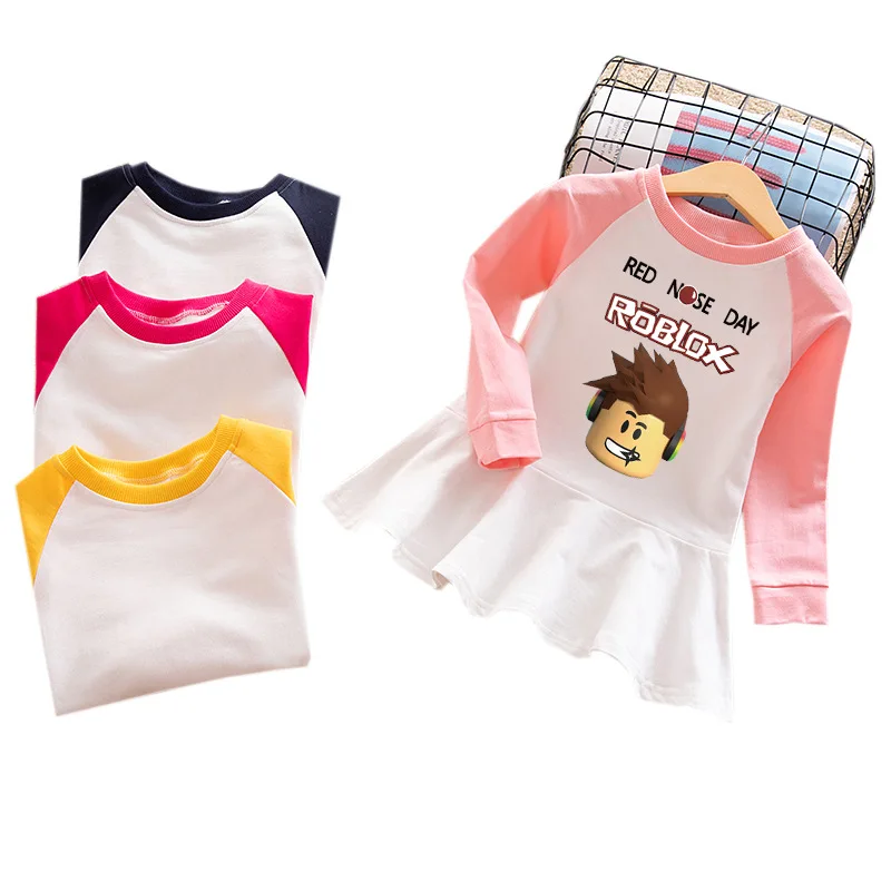 

New Children's Wear Girls Sweet Swan Dance Ruffled Long-Sleeved Dress Letter Print Baby Dress Girl Clothes