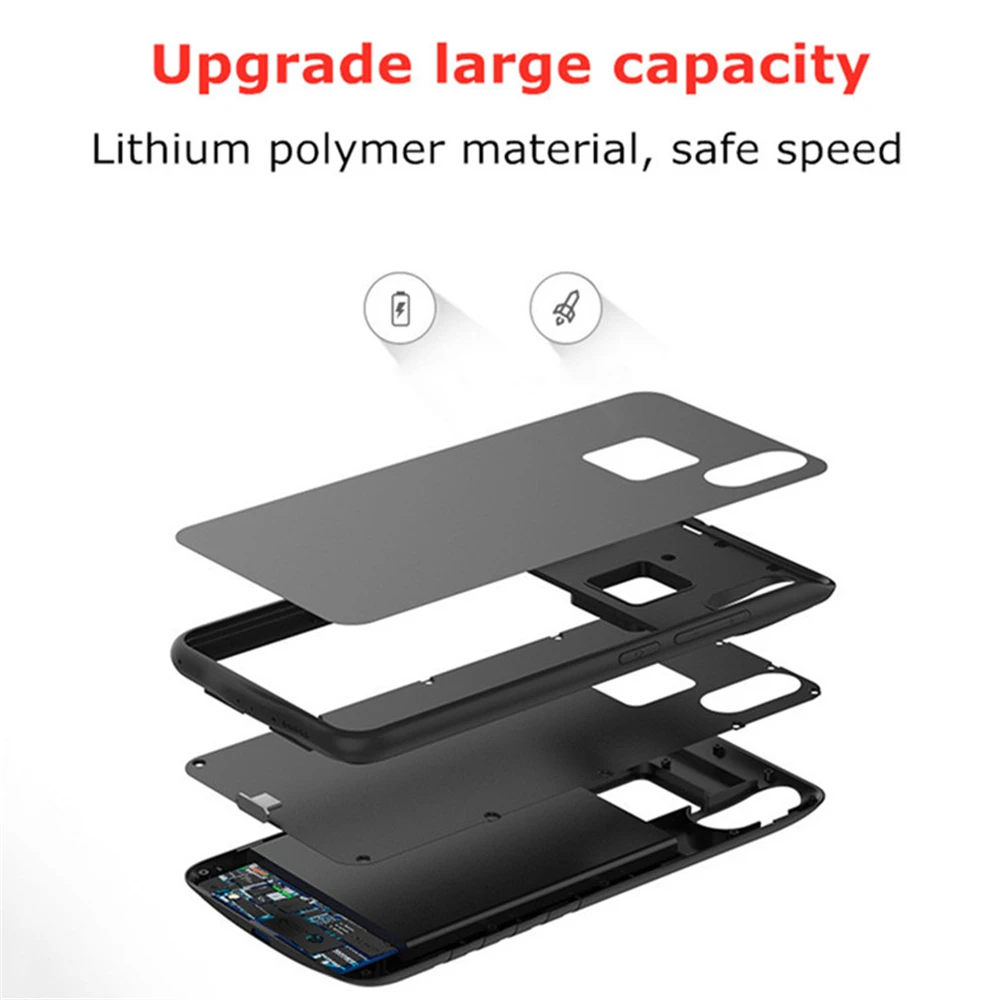 Тонкий внешний аккумулятор NTSPACE 6800 мАч чехол для VIVO V9 аккумулятора портативного